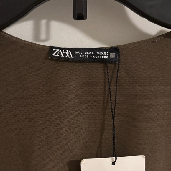Zara Women's Chic Greenish Brown Top - Picture 2 of 6